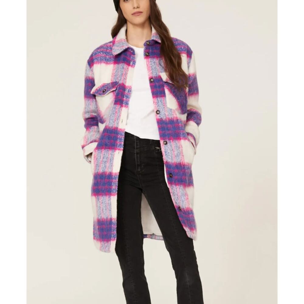 BLANKNYC Prime Time Plaid Shacket